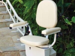 Stairlift Outside of a Sarasota, FL Home